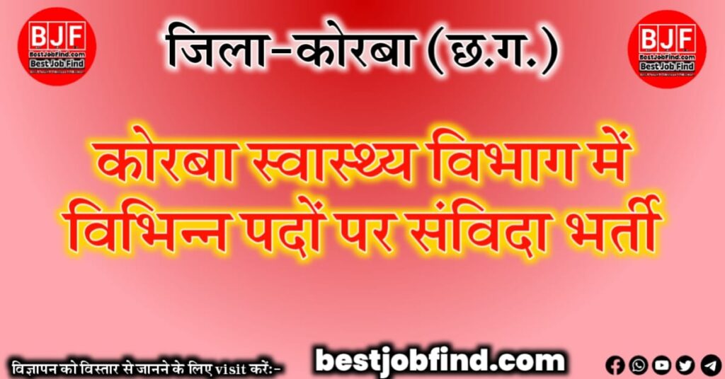 Korba Health Department 